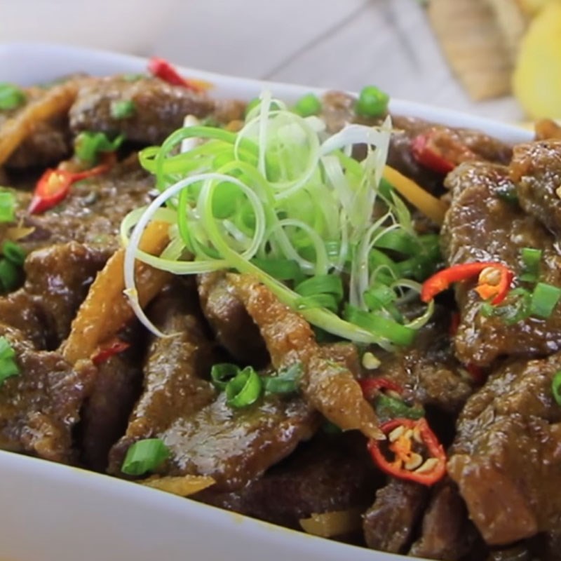 Bước 4 Thành phẩm Thịt bò kho gừng