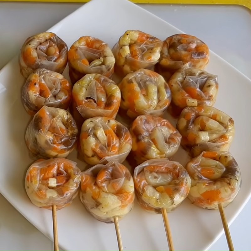 Bước 4 Thành phẩm Bánh tráng lụi chay sốt me