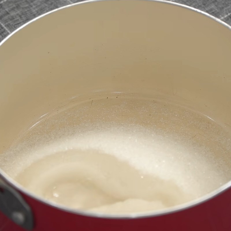 Bước 1 Thắng đường caramel Bánh flan whipping cream nướng