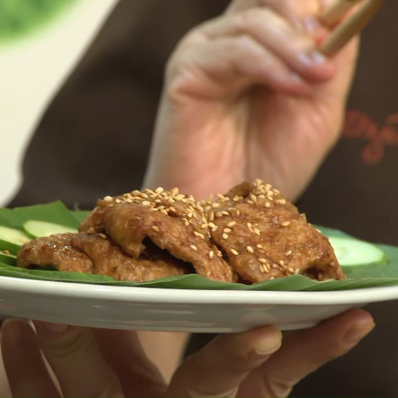 Bước 5 Thành phẩm Sườn non chay nướng mè