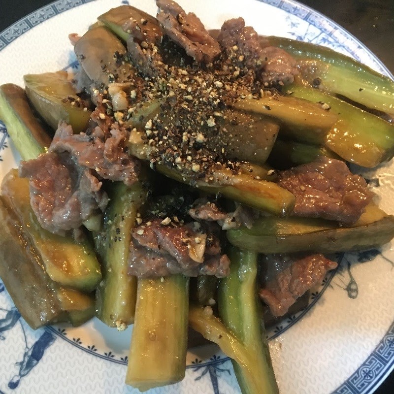 Bước 4 Thành phẩm Cà tím xào thịt bò