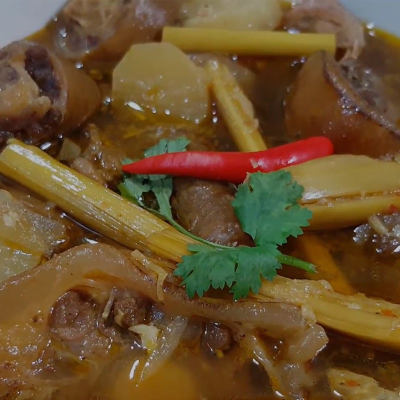 Bước 6 Thành phẩm Đuôi bò hầm sả