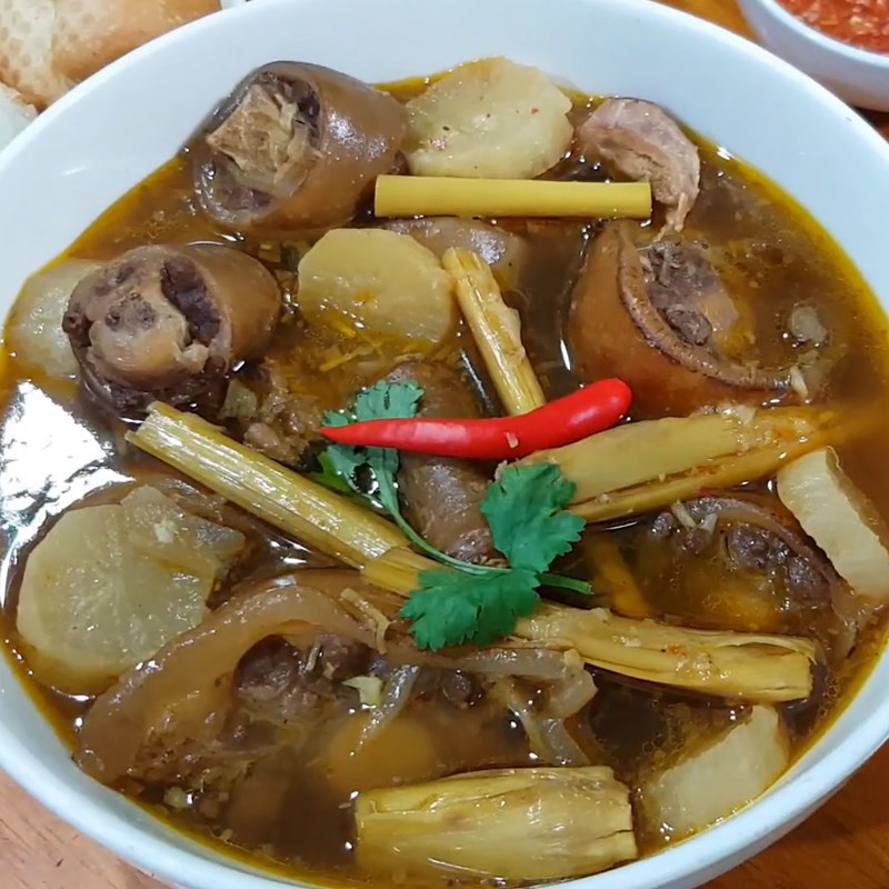 Bước 6 Thành phẩm Đuôi bò hầm sả