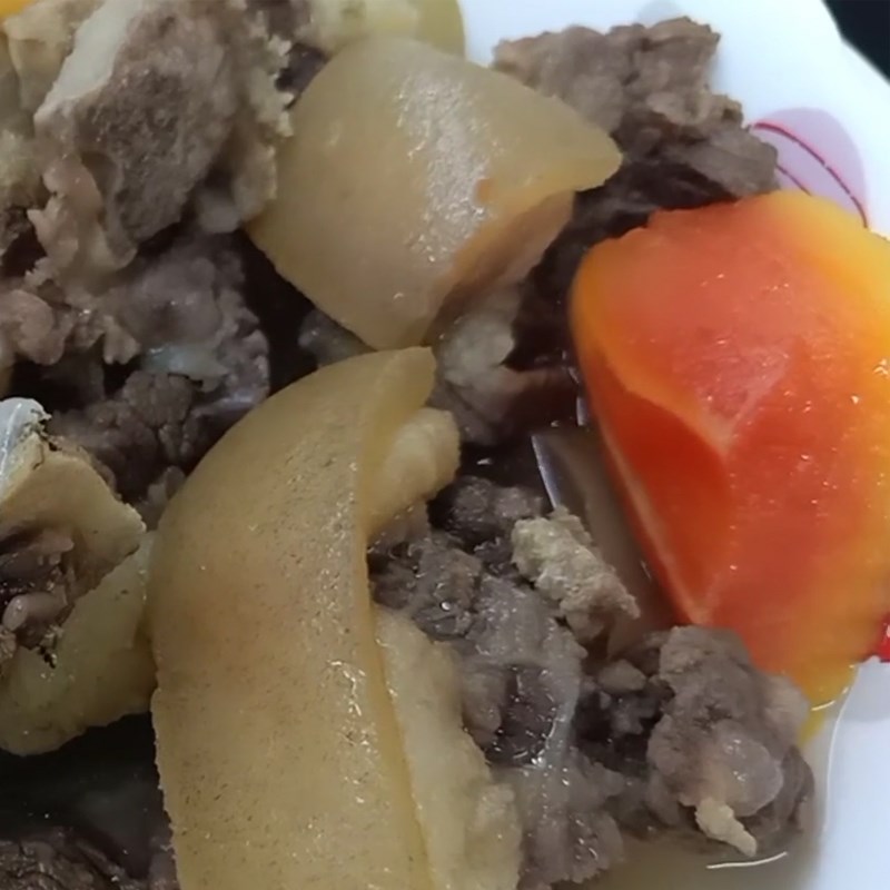 Bước 6 Thành phẩm Đuôi bò hầm sả với đu đủ