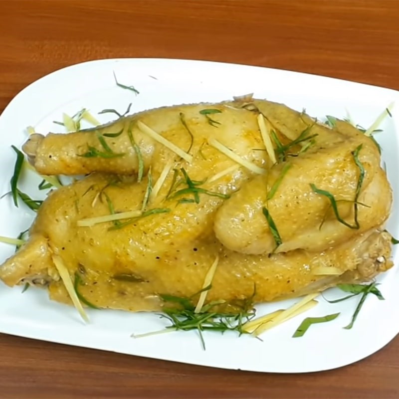 Bước 3 Thành phẩm Gà hấp gừng sả