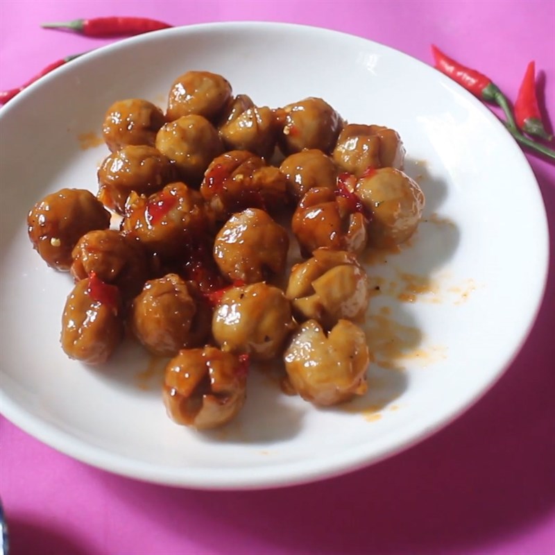 Bước 5 Thành phẩm Bò viên chiên nước mắm