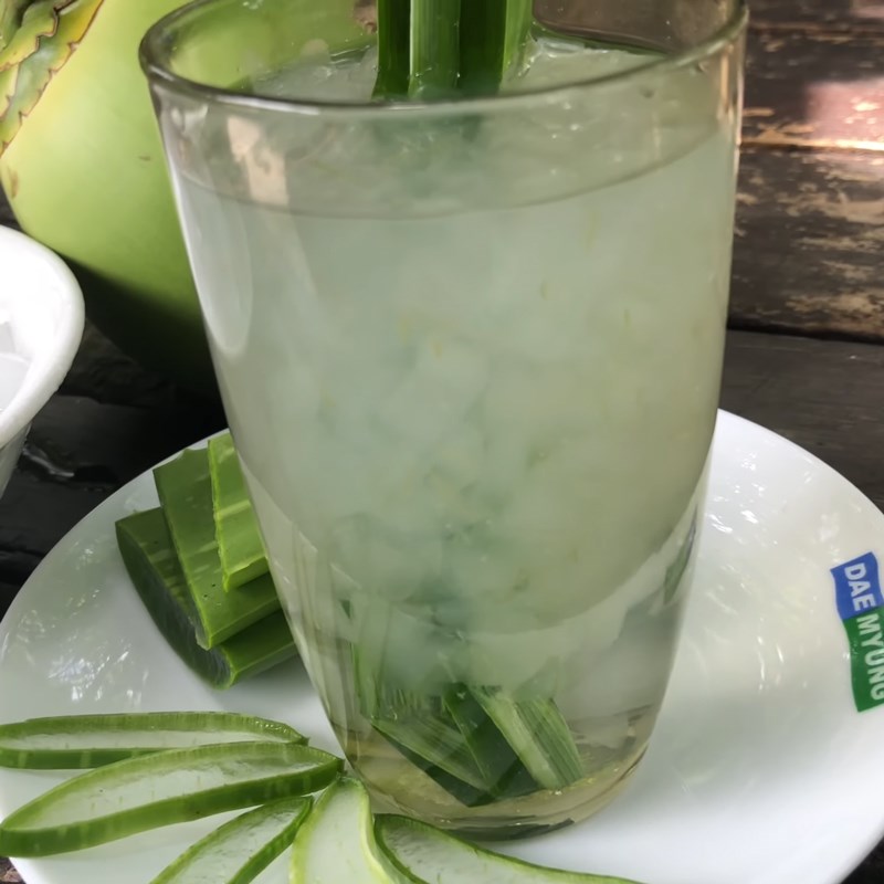 Bước 4 Thành phẩm Nước dừa nha đam