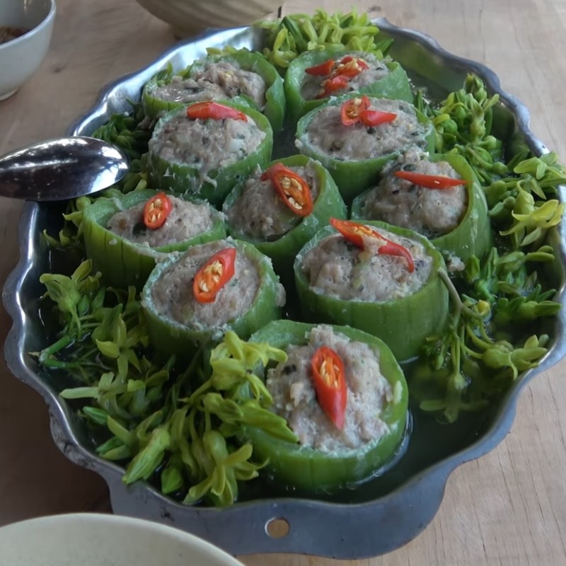 Bước 5 Thành phẩm Chả cá thu hấp mướp