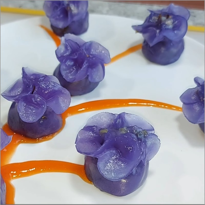 Bước 7 Thành phẩm Há cảo hoa hồng nhân chay