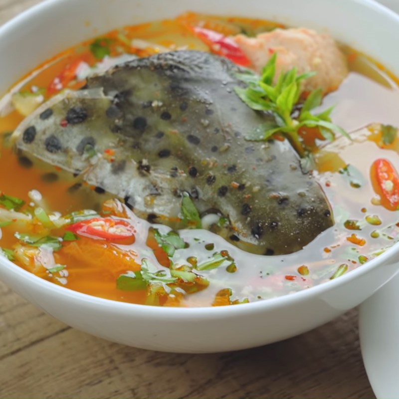 Bước 6 Thành phẩm Canh kim chi đầu cá hồi