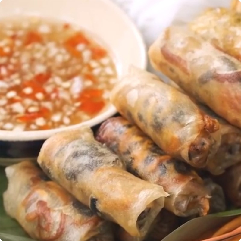 Bước 5 Thành phẩm Chả giò khoai lang