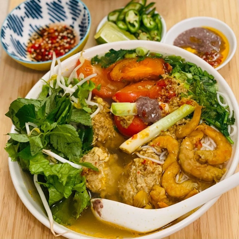 Bước 4 Thành phẩm Bún riêu tôm khô (công thức chia sẻ từ người dùng)