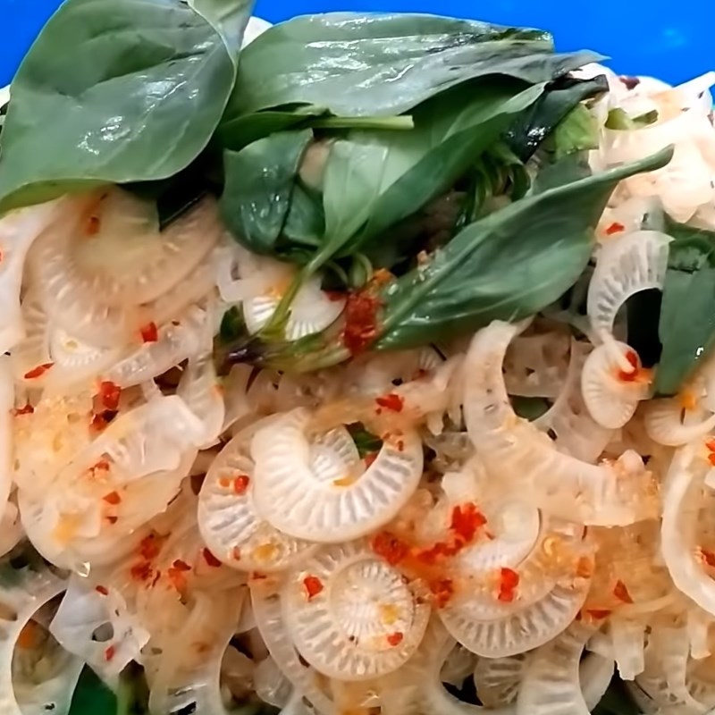 Bước 4 Thành phẩm Gỏi chuối cây