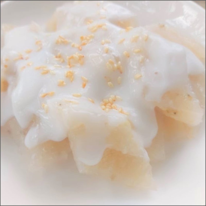 Bước 5 Thành phẩm Bánh chuối hấp bột gạo với nước cốt dừa đóng lon