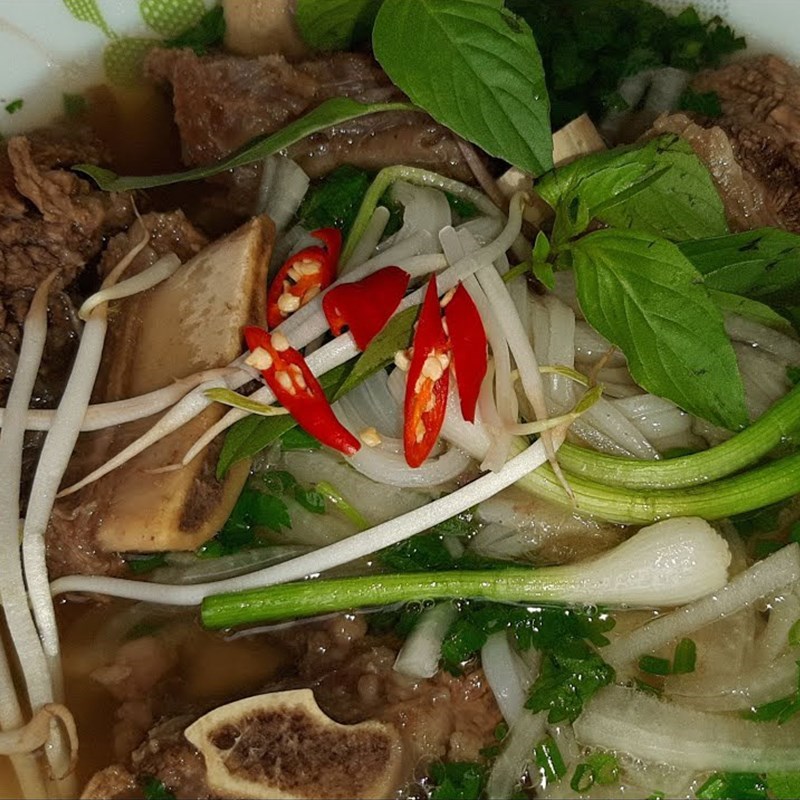 Bước 5 Thành phẩm Phở sườn bò