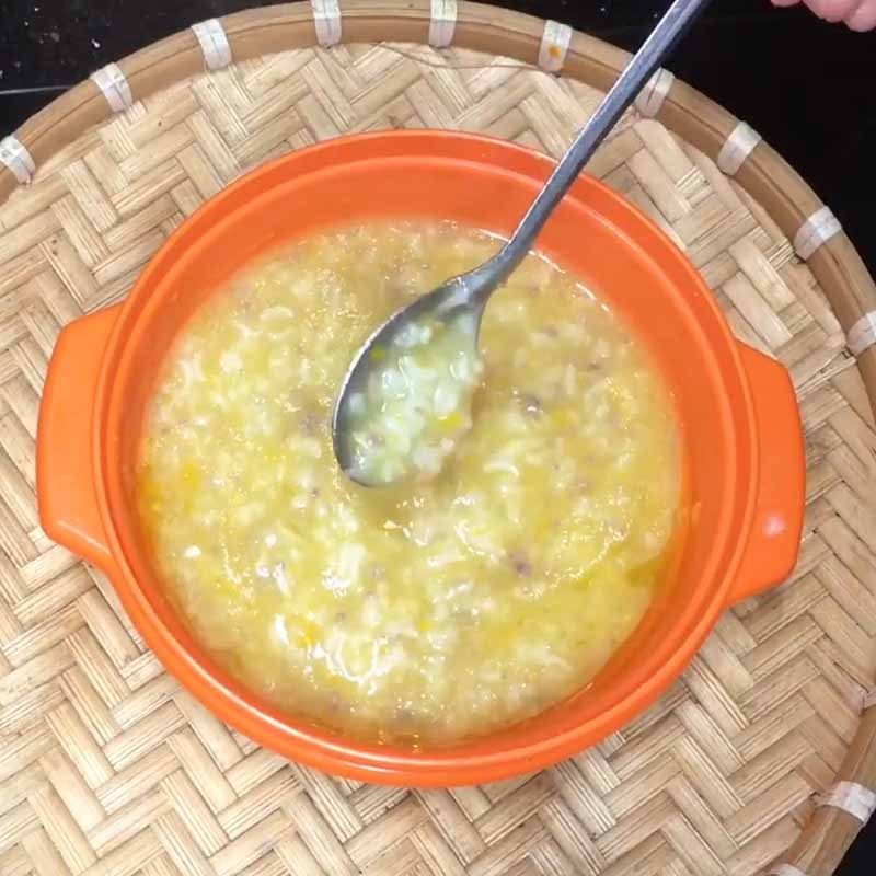 Bước 6 Thành phẩm Cháo thịt bò bí đỏ