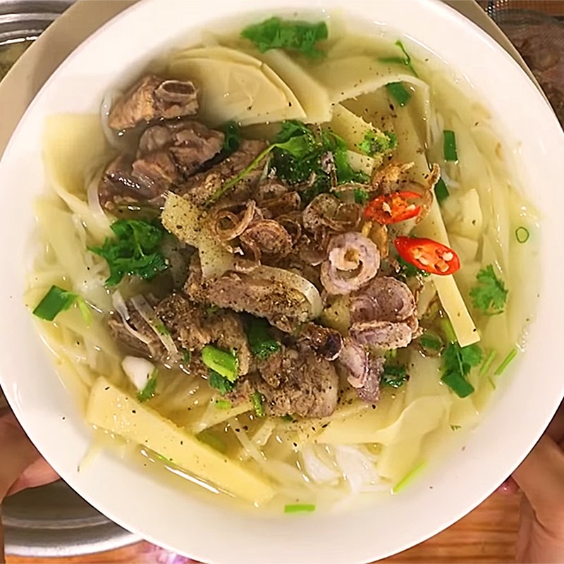 Bước 6 Thành phẩm Bún măng sườn