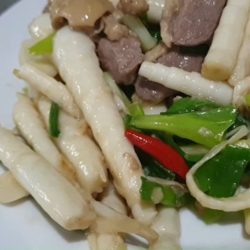 Bước 4 Thành phẩm Măng trúc xào thịt vịt