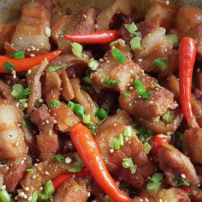 Bước 4 Thành phẩm Thịt kho củ cải muối