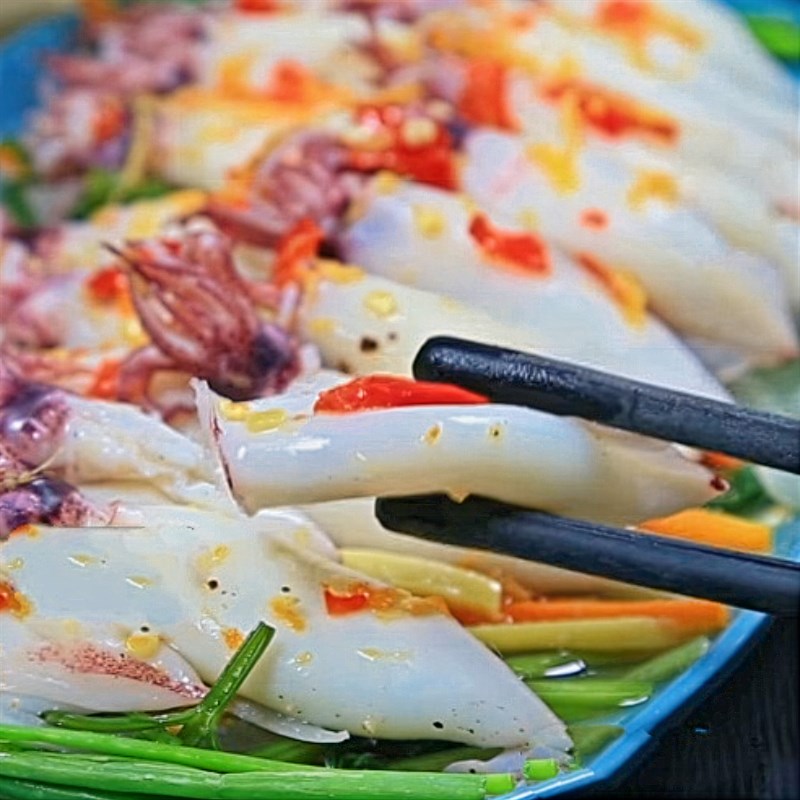 Bước 5 Thành phẩm Mực trứng hấp gừng