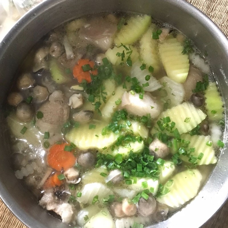 Bước 4 Thành phẩm Đuôi heo hầm măng tươi