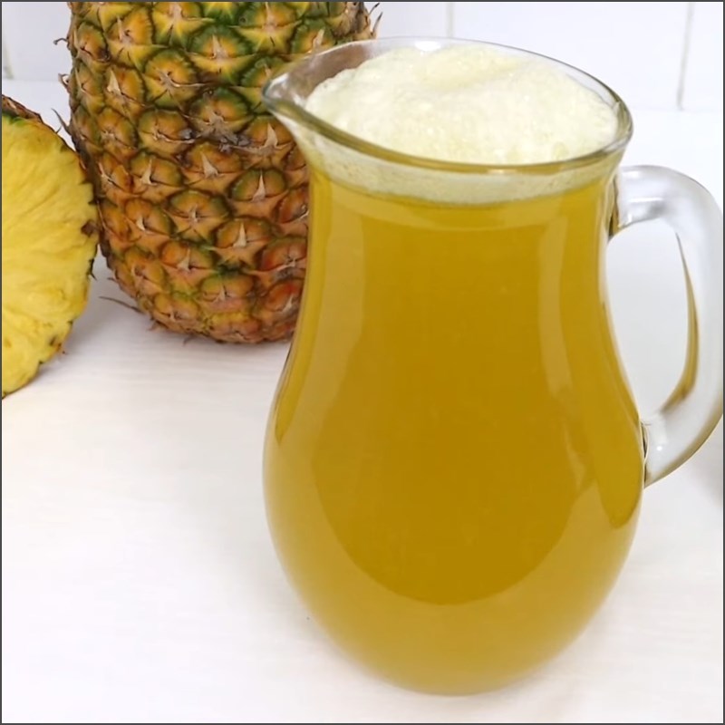 Bước 4 Thành phẩm Nước ép dứa không cần máy