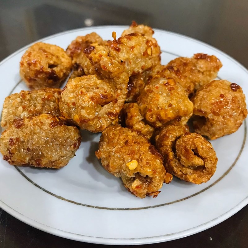 Bước 5 Thành phẩm Da heo chiên nước mắm