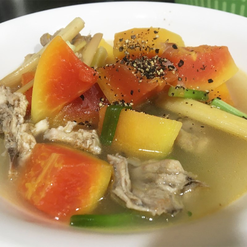 Bước 4 Thành phẩm Gà hầm đu đủ