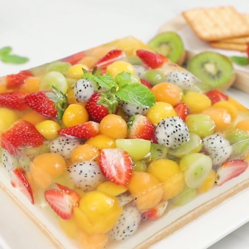 Bước 4 Thành phẩm Panna cotta thạch trái cây