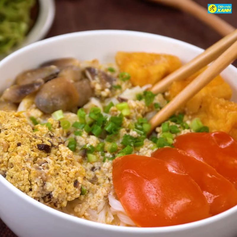 Bước 6 Thành phẩm Bún riêu chay