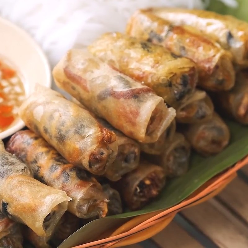 Bước 5 Thành phẩm Chả giò khoai lang