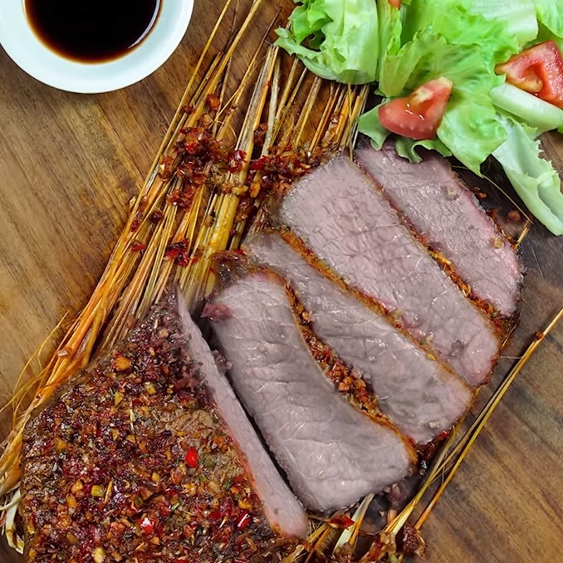 Bước 5 Thành phẩm Bò nướng sa tế sả
