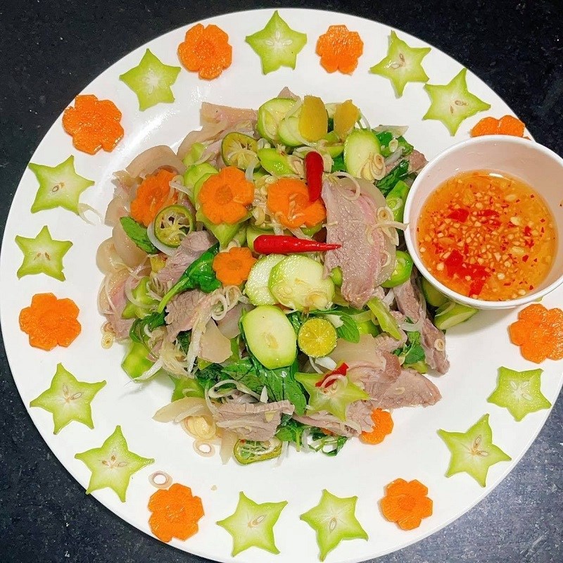 Bước 4 Thành phẩm Gỏi bò cóc non