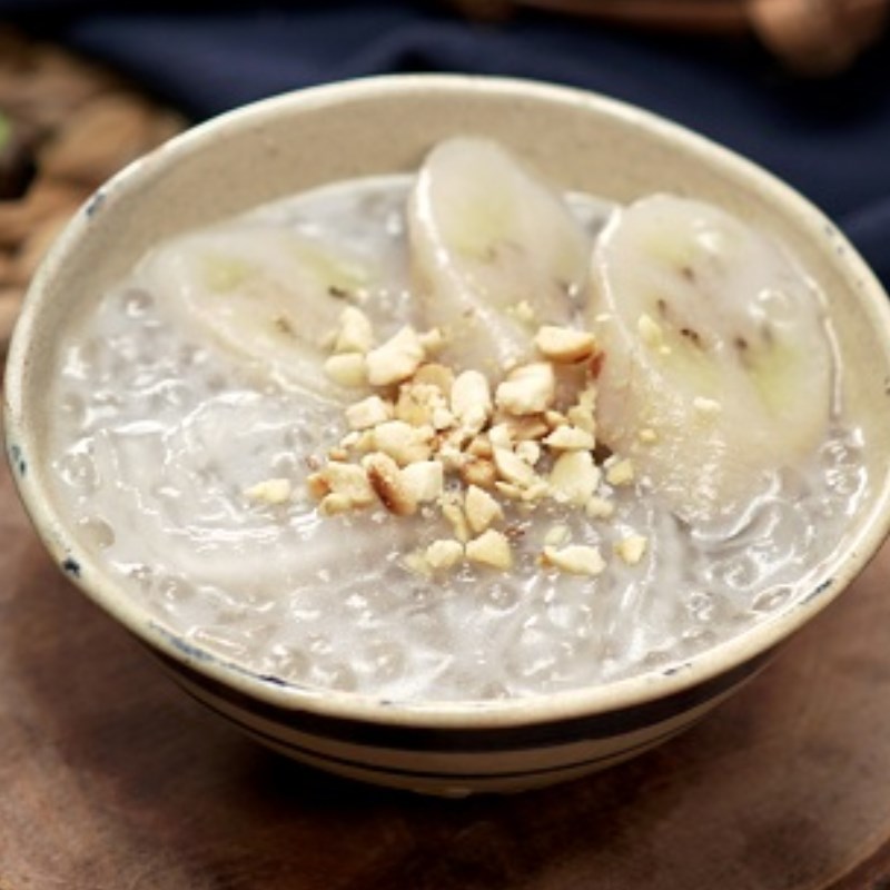 Bước 3 Thành phẩm Chè chuối bột báng nước cốt dừa