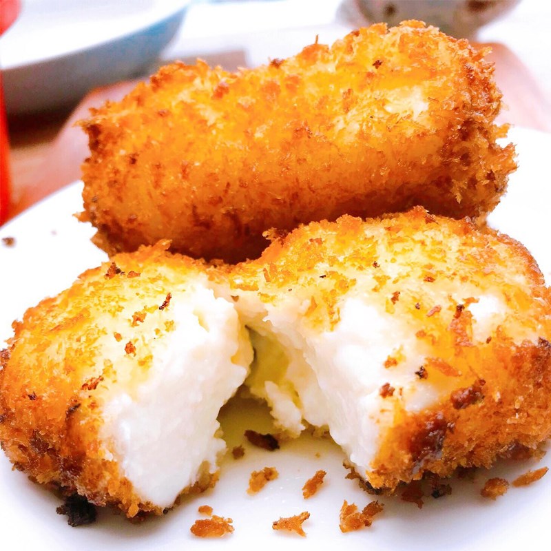 Bước 6 Thành phẩm Bánh sữa tươi chiên giòn