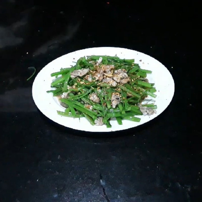 Bước 4 Thành phẩm Chem chép xào rau muống