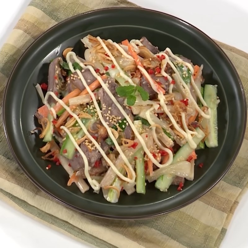 Bước 6 Thành phẩm Gỏi lưỡi heo kiệu chua