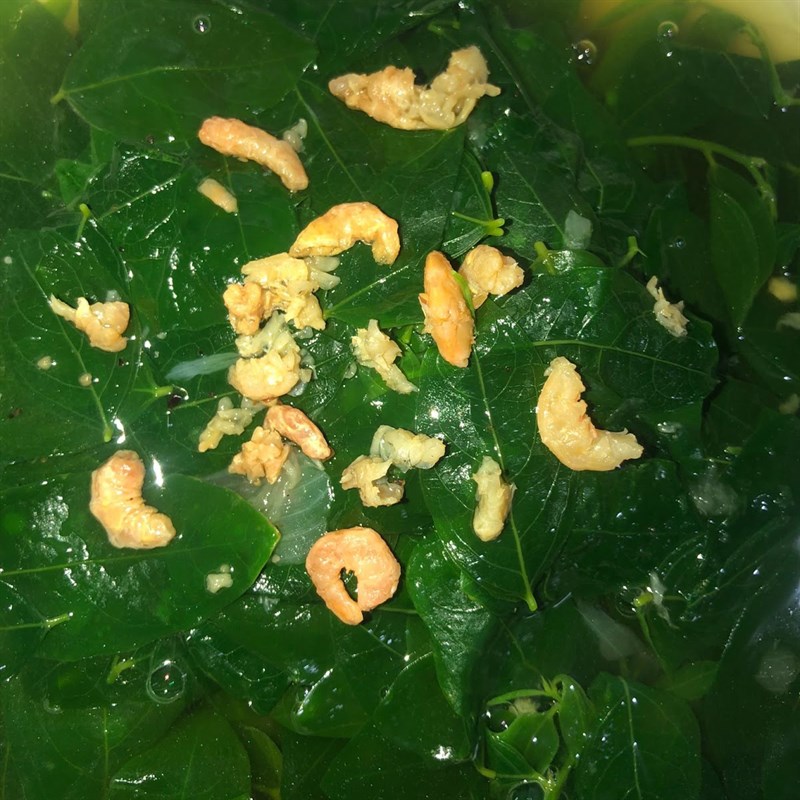 Bước 4 Thành phẩm Canh rau ngót nấu tôm khô
