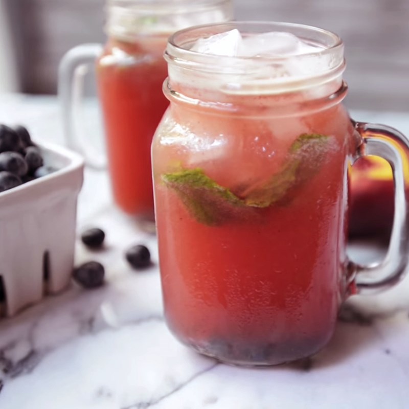 Bước 4 Thành phẩm Mojito việt quất đào