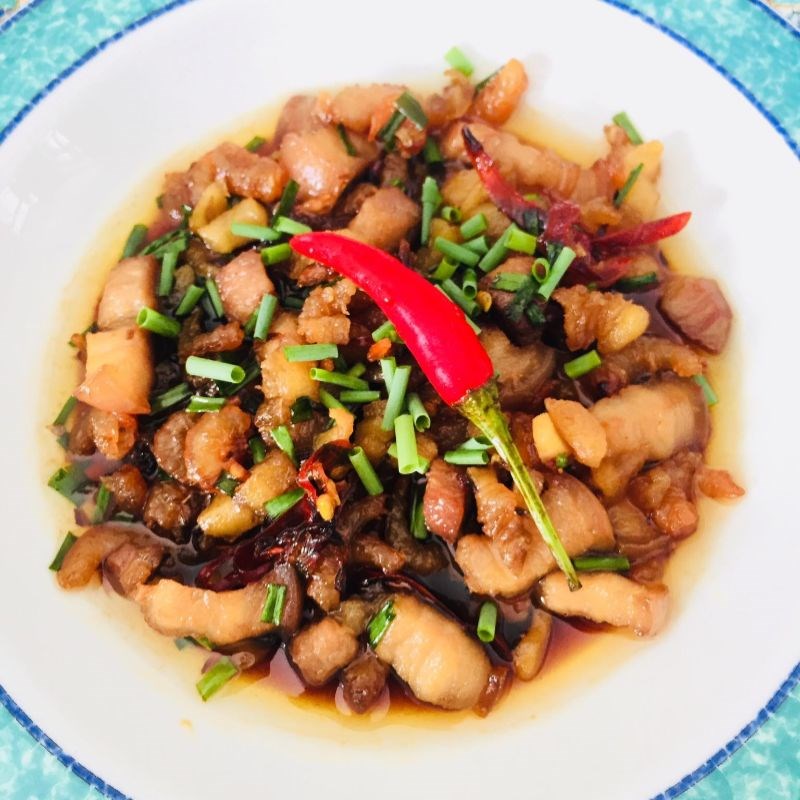 Bước 4 Thành phẩm Thịt kho quẹt với tôm khô