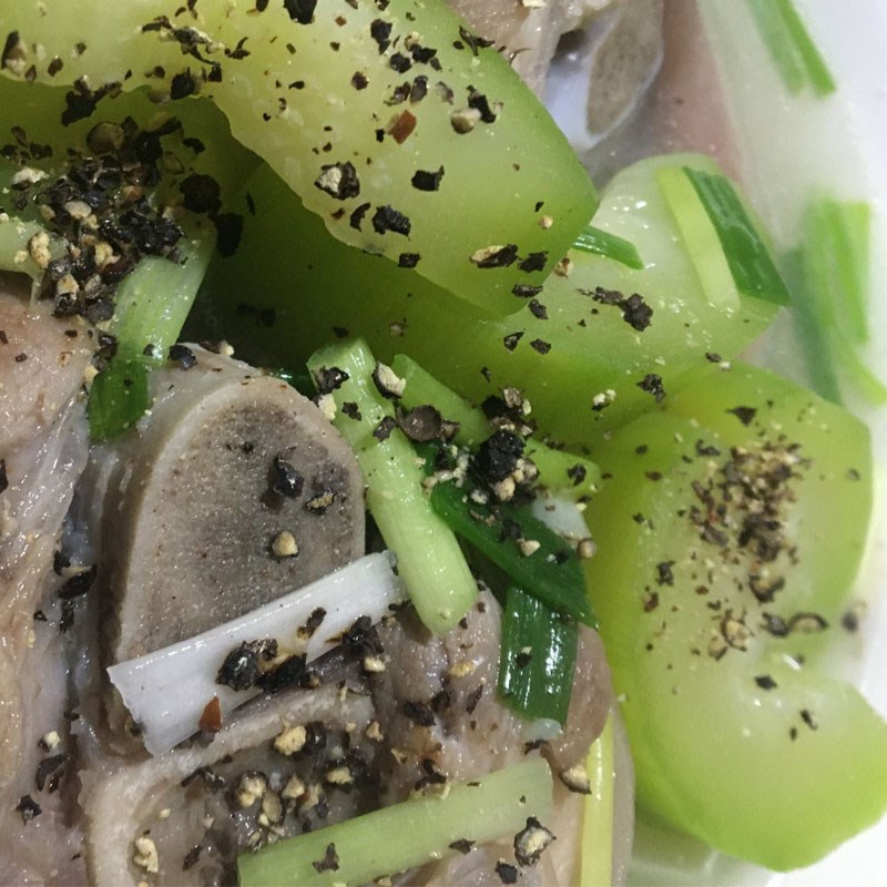 Bước 4 Thành phẩm Chân giò hầm bí xanh