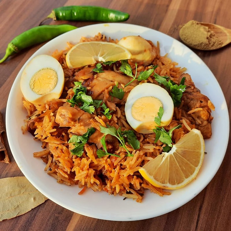 Bước 7 Thành phẩm Cơm gà biryani