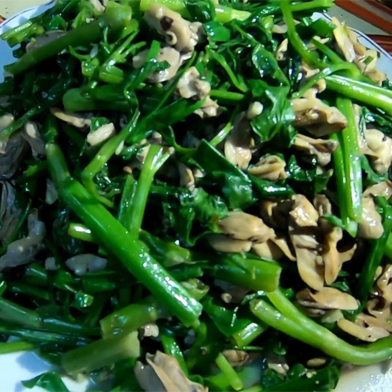 Bước 4 Thành phẩm Chem chép xào rau cần