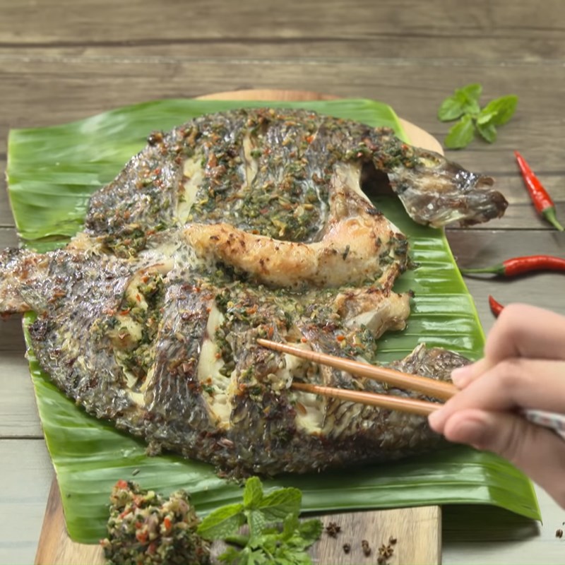 Bước 5 Thành phẩm Cá nướng pa pỉnh tộp bằng lò nướng