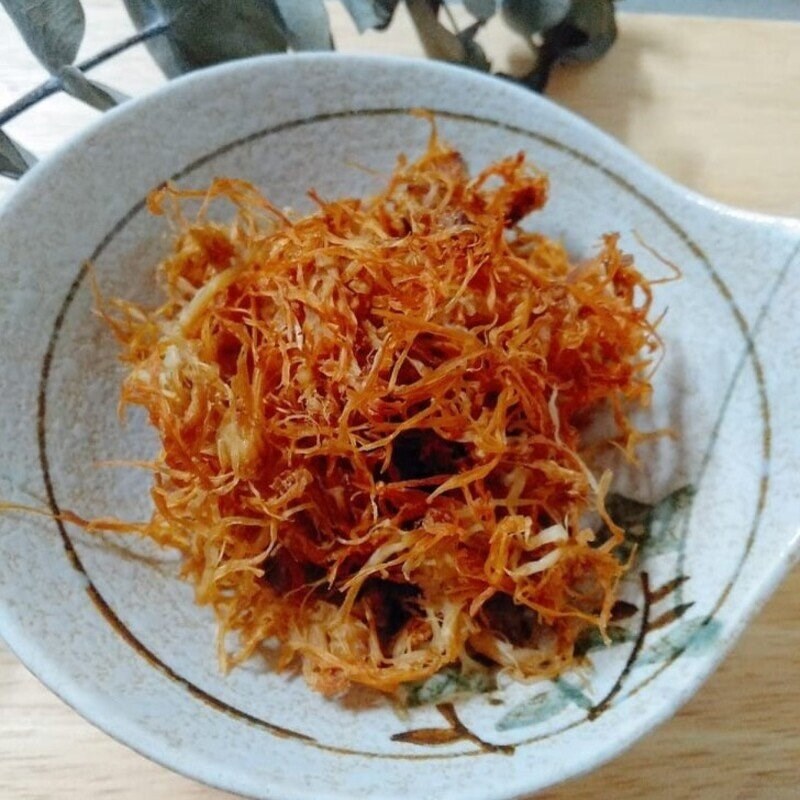 Bước 4 Thành phẩm Chà bông chay từ nấm kim châm