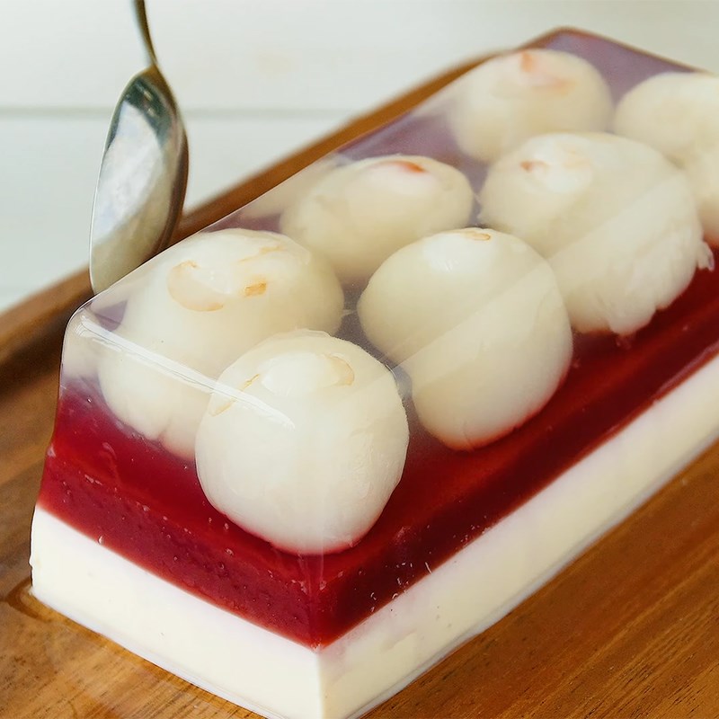 Bước 8 Thành phẩm Panna cotta thạch vải