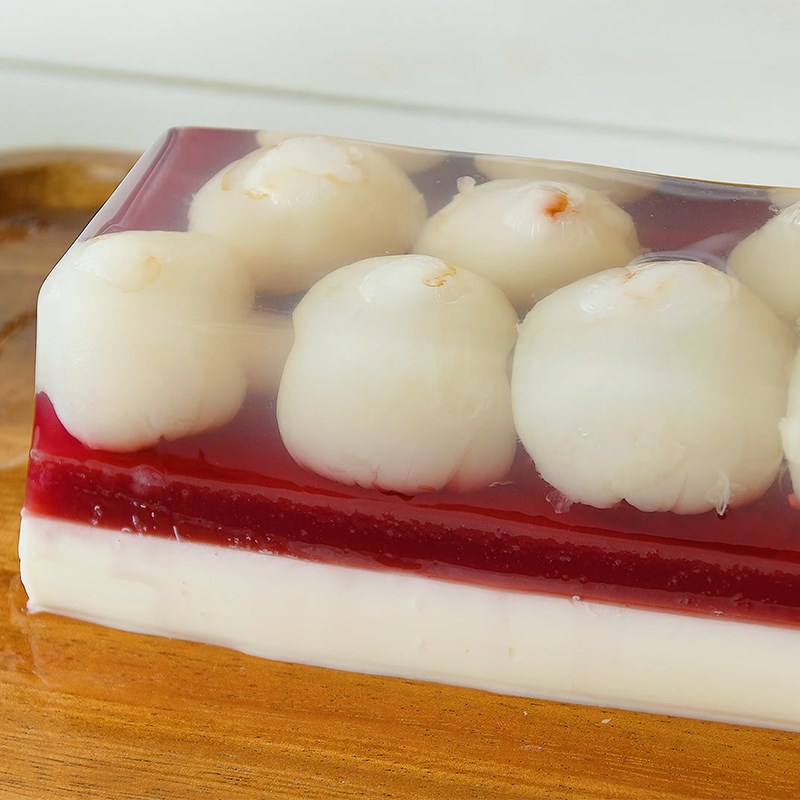 Bước 8 Thành phẩm Panna cotta thạch vải