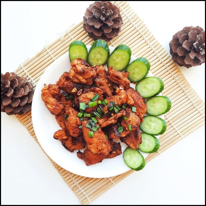 Bước 5 Thành phẩm Gà chiên sốt bơ mật ong
