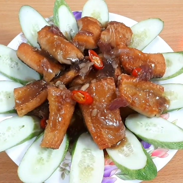 Bước 4 Thành phẩm Khô cá lóc sốt me