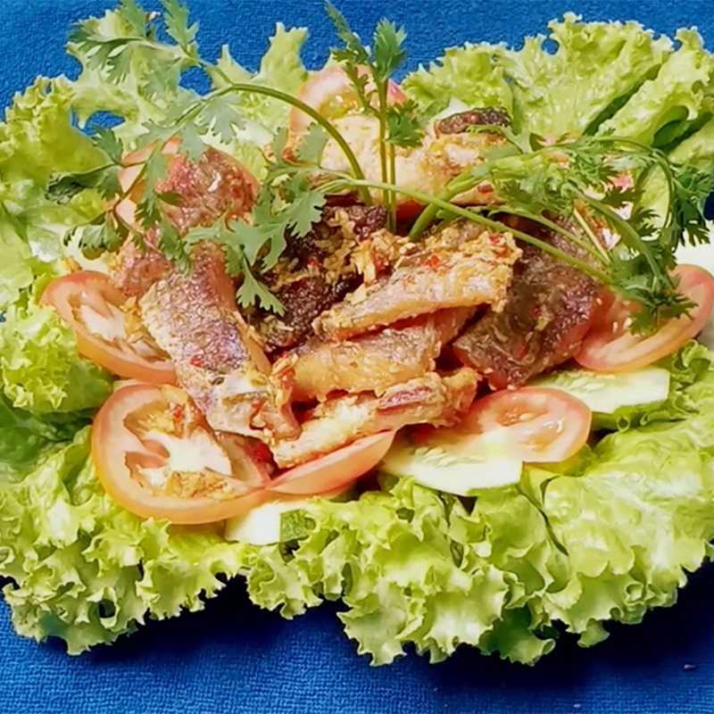 Bước 4 Thành phẩm Khô cá lóc sốt bơ tỏi